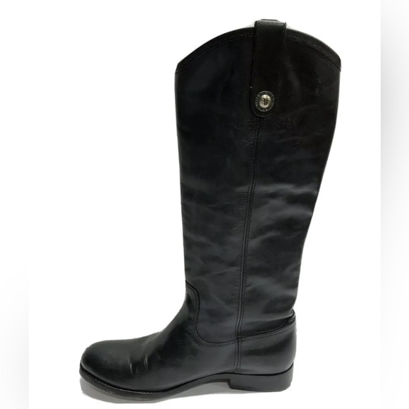 Frye Women’s Melissa Button, Black Leather Boots, Size 8.5M - Picture 2 of 6